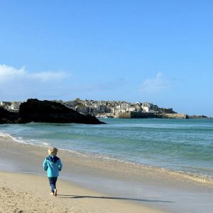 Ivar on his morning beach run